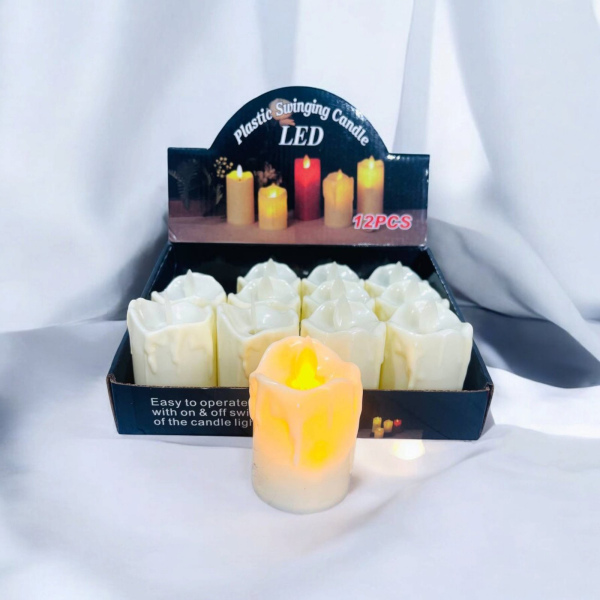 Свічка  Колір білий та беж Упаковка 12шт.