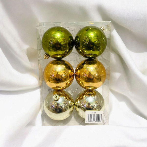 Набір куль 8см. Кількість в уп 6шт. 